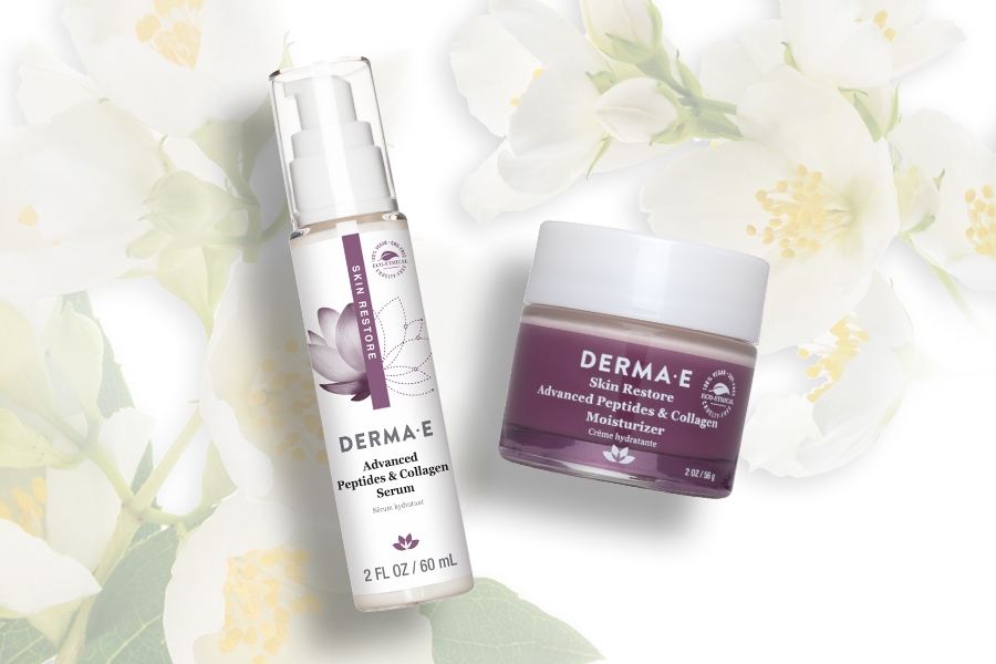 Free DermaE Advanced Peptides & Collagen Serum + Moisturizer Sample