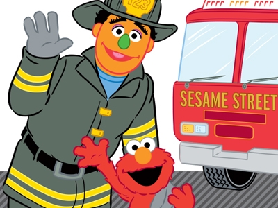 Free Sesame Street Fire Safety Program Color & Learn Booklet
