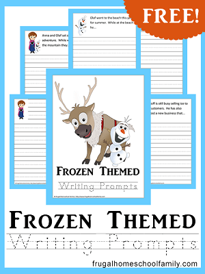 Free Frozen-themed Writing Prompts